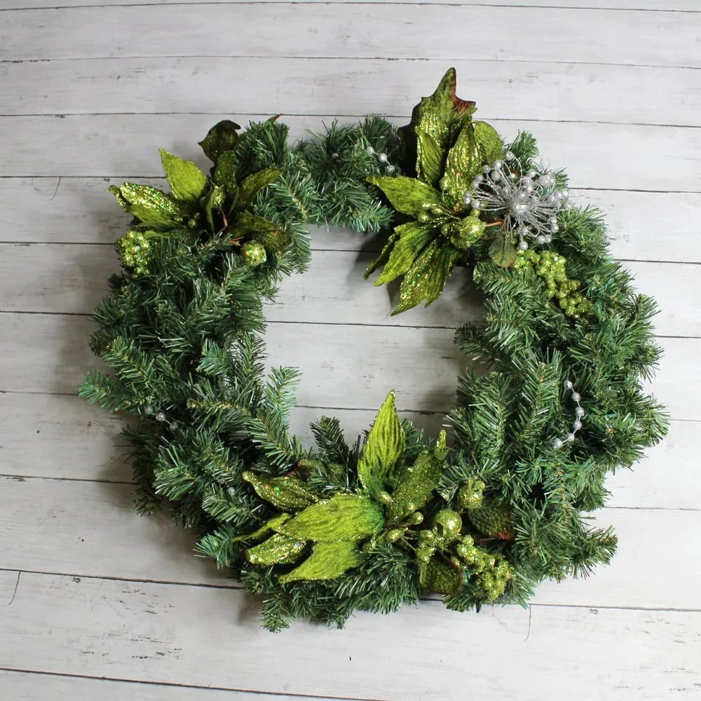 Artificial Christmas Wreath Evergreen Pine 21